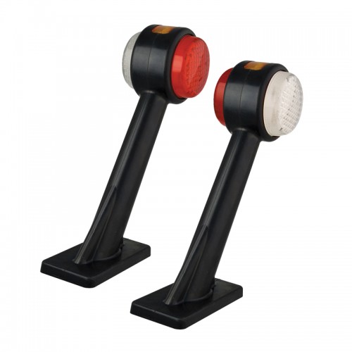 Rubber Stalk Marker Lamps - With Side Marker - Twin Pack Rubber Stalk Marker Lamps - With Side Marker - Twin Pack