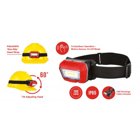 USB Rechargeable Head Torch