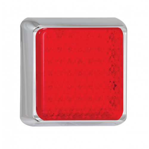 Square Stop/Tail Lamp – Chrome Bracket