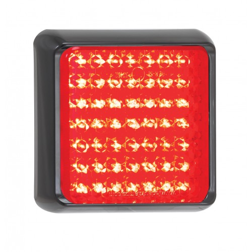 Square Stop/Tail Lamp – Black Bracket