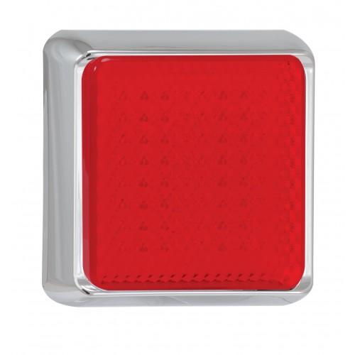 Square Stop/Tail Lamp – Chrome Bracket