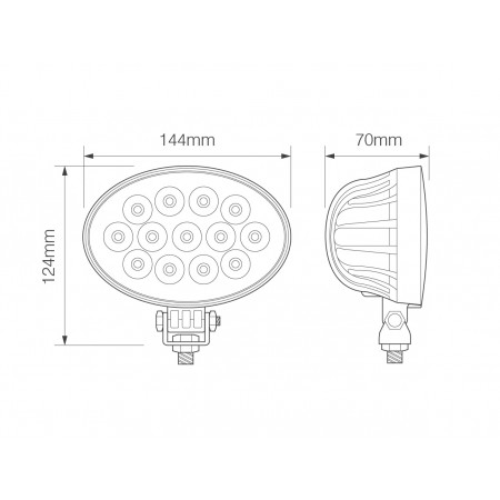 High-Powered Oval Flood Lamp High-Powered Oval Flood Lamp
