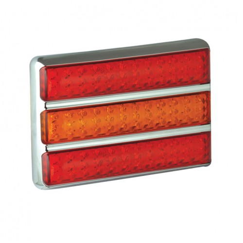 Triple Slim-Line Combination Lamp – Chrome