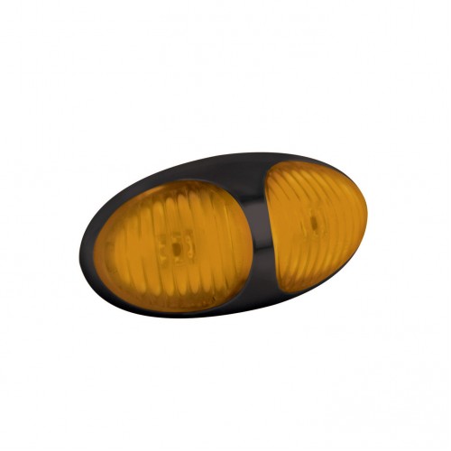 Amber Side Marker – Black (2-Pin Harness Connector) Amber Side Marker – Black (2-Pin Harness Connector)