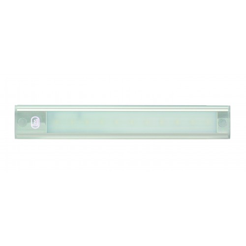 12V - 260mm Interior Strip Lamp W/ Touch Switch - Silver Aluminium 12V - 260mm Interior Strip Lamp W/ Touch Switch - Silver Aluminium