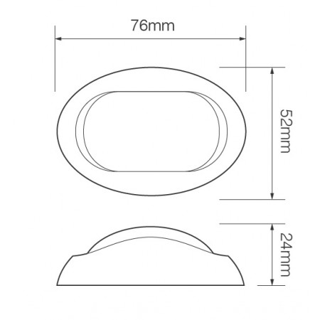 Marine Navigational Lamp – White – Chrome Marine Navigational Lamp – White – Chrome