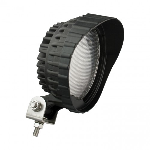 Round Work Lamp – Black – 12V