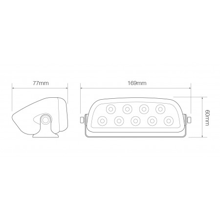 Low Profile Flood Lamp – White
