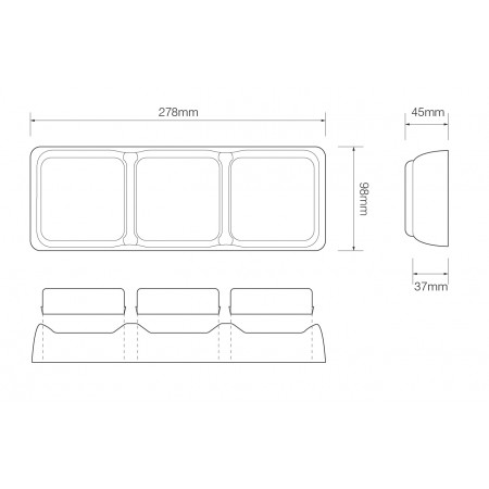 80 Series – Triple Mounting Bracket