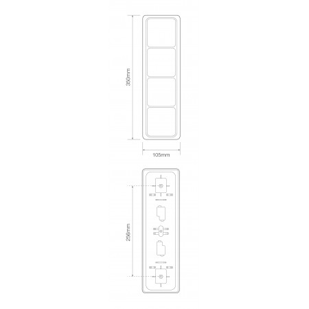 80 Series – Quad Combination Lamp