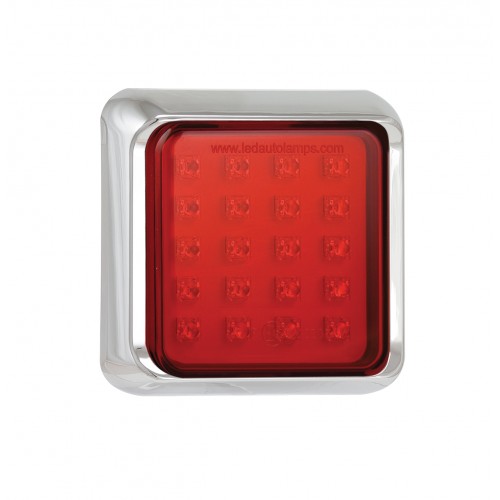 Square Fog Lamp – Chrome Bracket