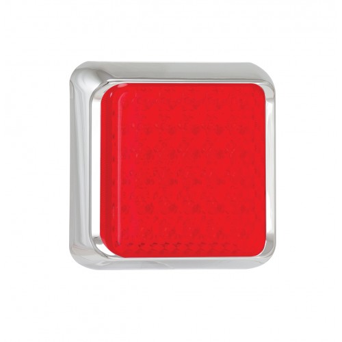 Square Stop/Tail Lamp – Chrome Bracket
