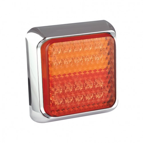 Square Compact Combination Lamp - Chrome