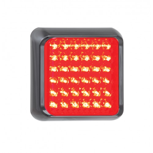 Square Stop/Tail Lamp – Black Bracket