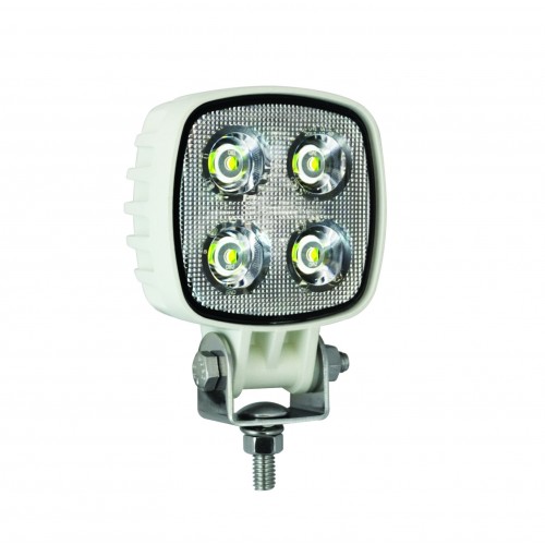 Compact Square Work Lamp - White