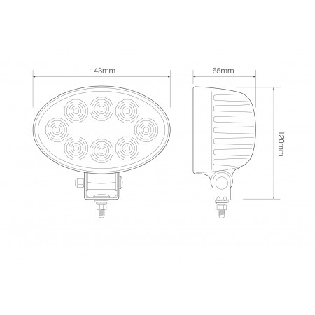 Oval Flood Lamp