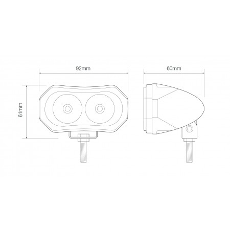 Blue Forklift Safety Spot Lamp