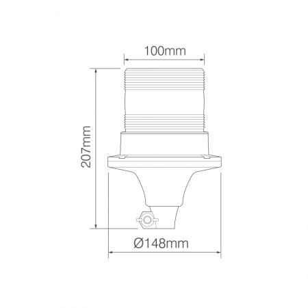 Flexi-DIN Mounting Kit for EQR65 Beacon
