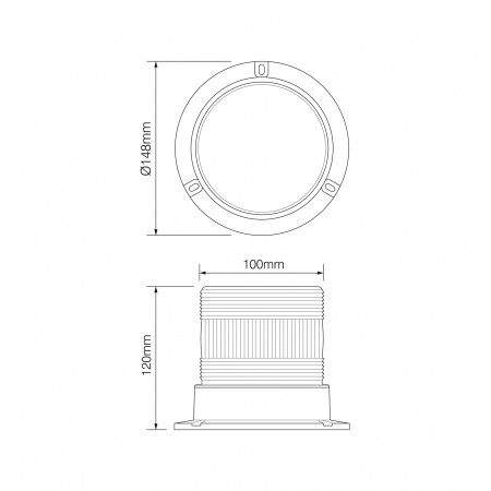 R65 LED Warning Beacon