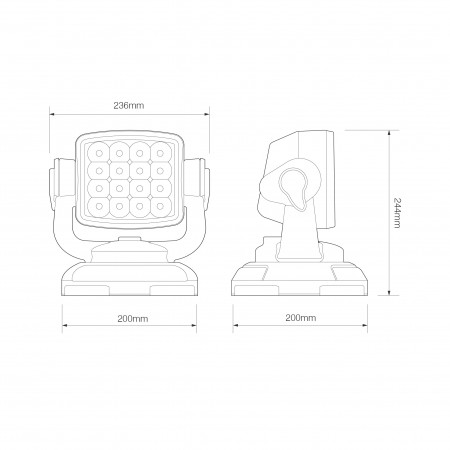 Remote Controlled Search Lamp
