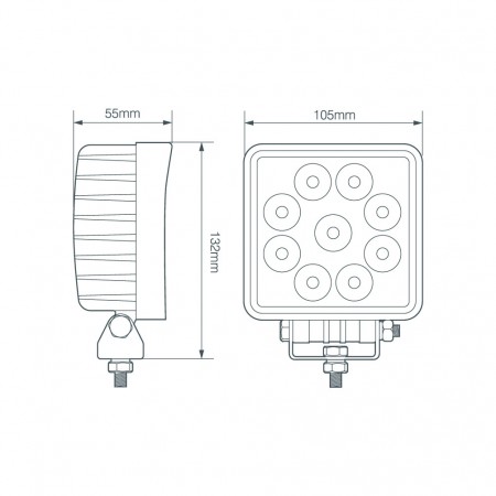 27W Square Flood Lamp