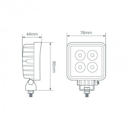 12W Square Flood Lamp
