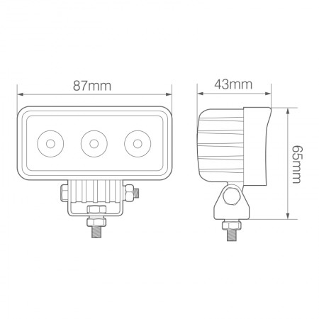 9W Rectangular Flood Lamp
