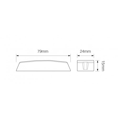 R10 Slimline Directional Warning Lamp - 3-LED R10 Slimline Directional Warning Lamp - 3-LED